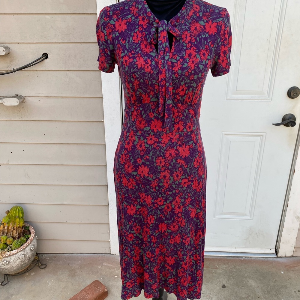 Vintage Modcloth Keyhole Dress M